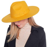 Bow Band Pointed Solid Panama Hat - Madeline Love - Flyclothing LLC