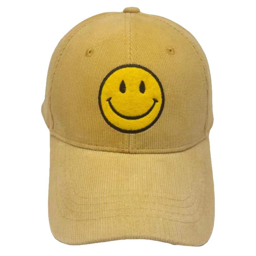 Smile Pointed Corduroy Baseball Cap - Madeline Love - Flyclothing LLC