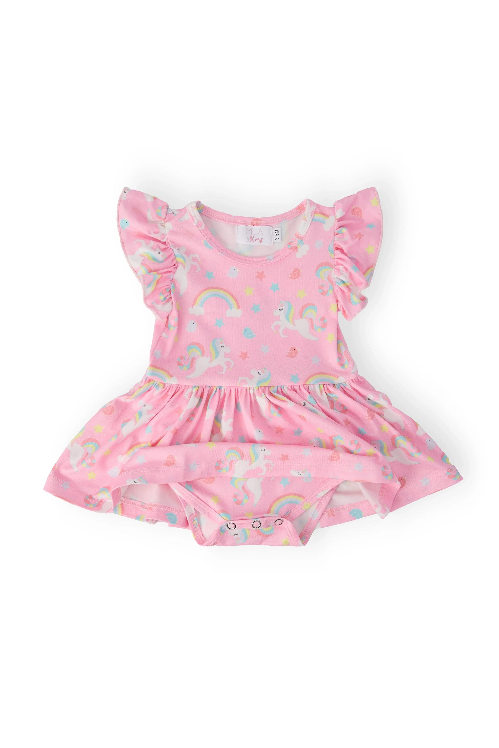 My Little Unicorn S/S Flutter Twirl Bodysuit - Mila & Rose ® - Flyclothing LLC