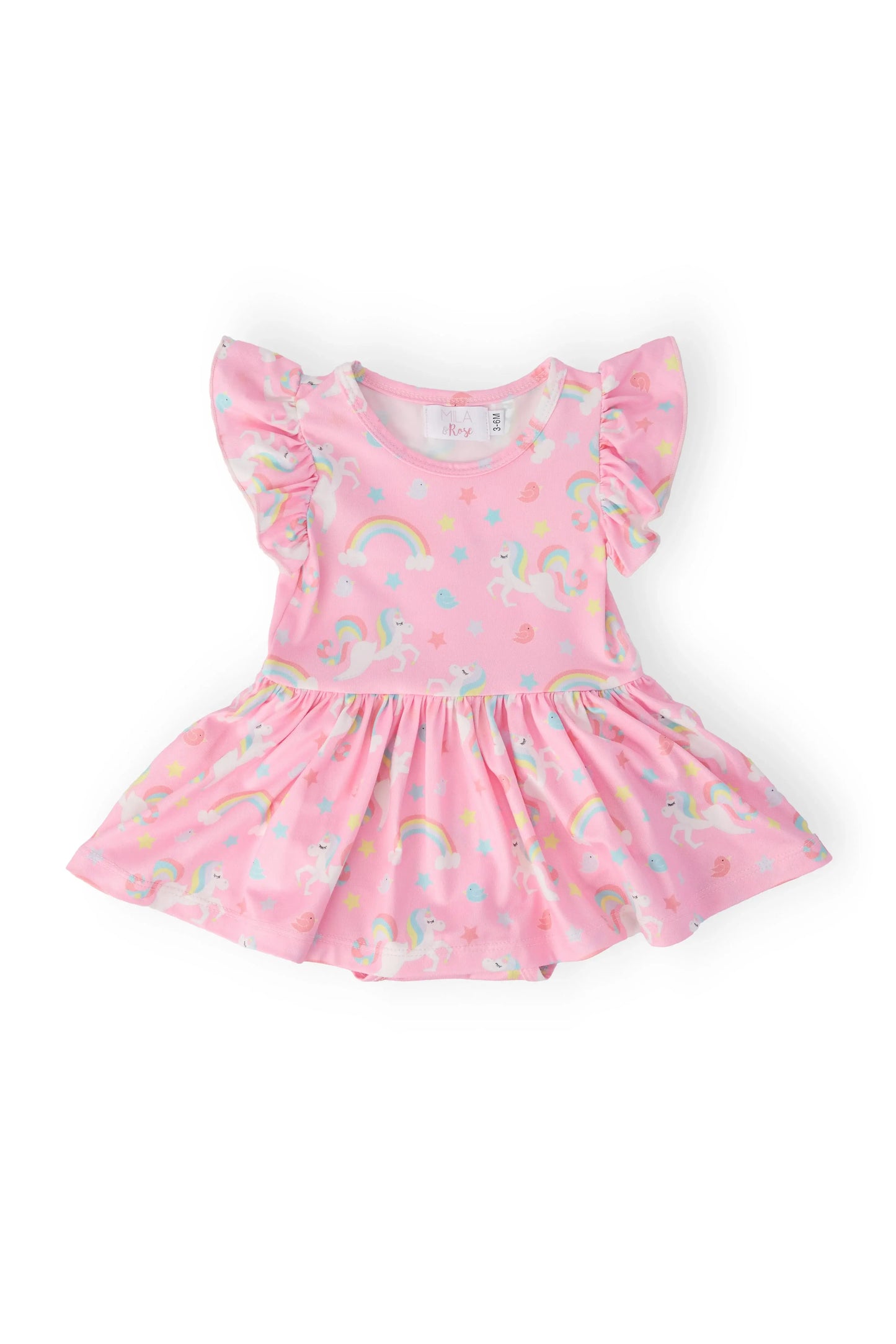 My Little Unicorn S/S Flutter Twirl Bodysuit - Mila & Rose ® - Flyclothing LLC
