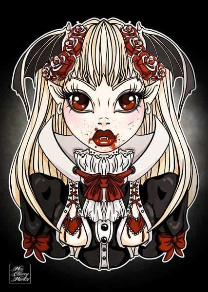 Black Market Art Company My Little Vampire Print - Black Market Art Company - Flyclothing LLC