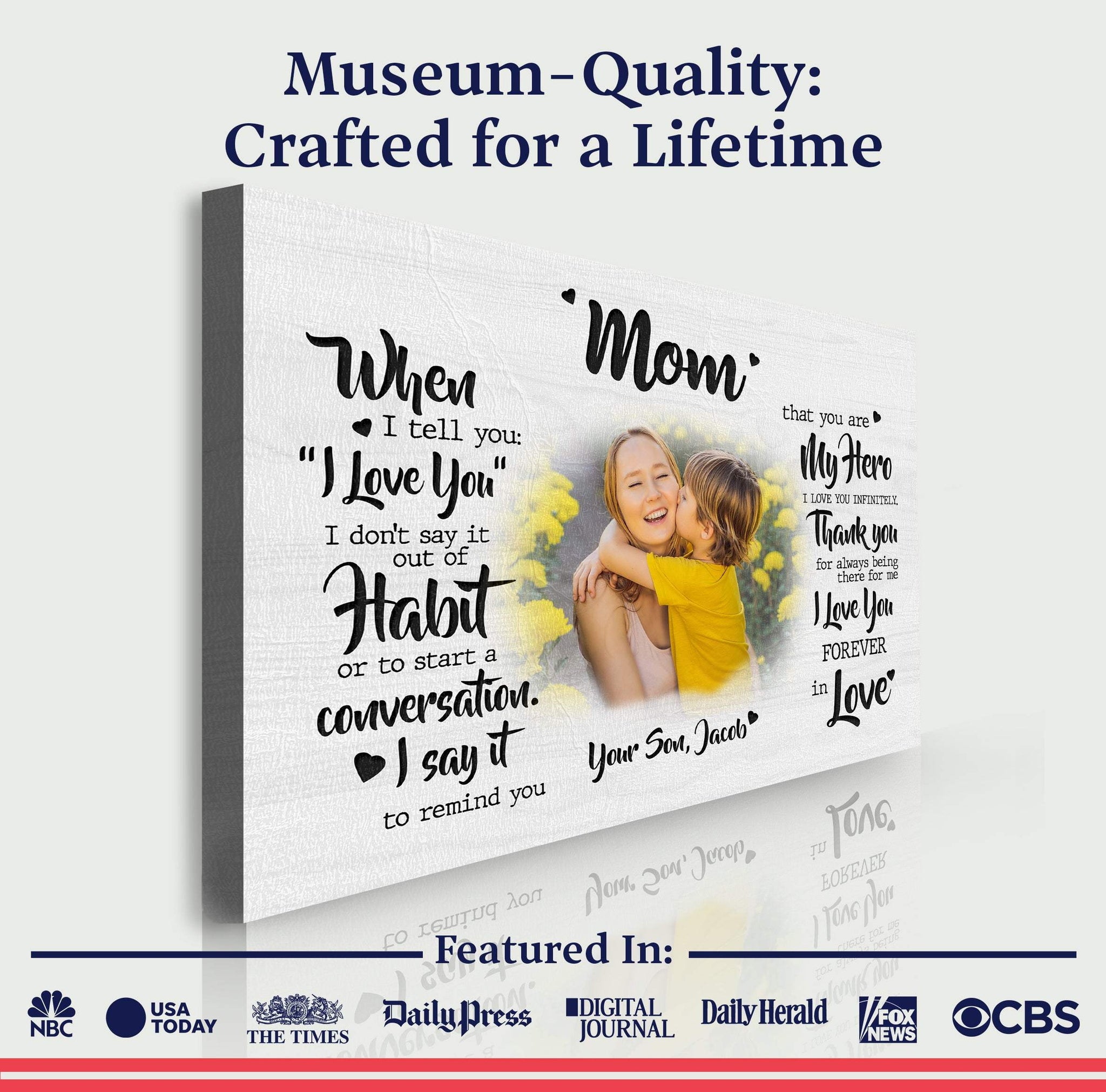 Mother's Day Sign My Hero - Tailored Canvases - Flyclothing LLC