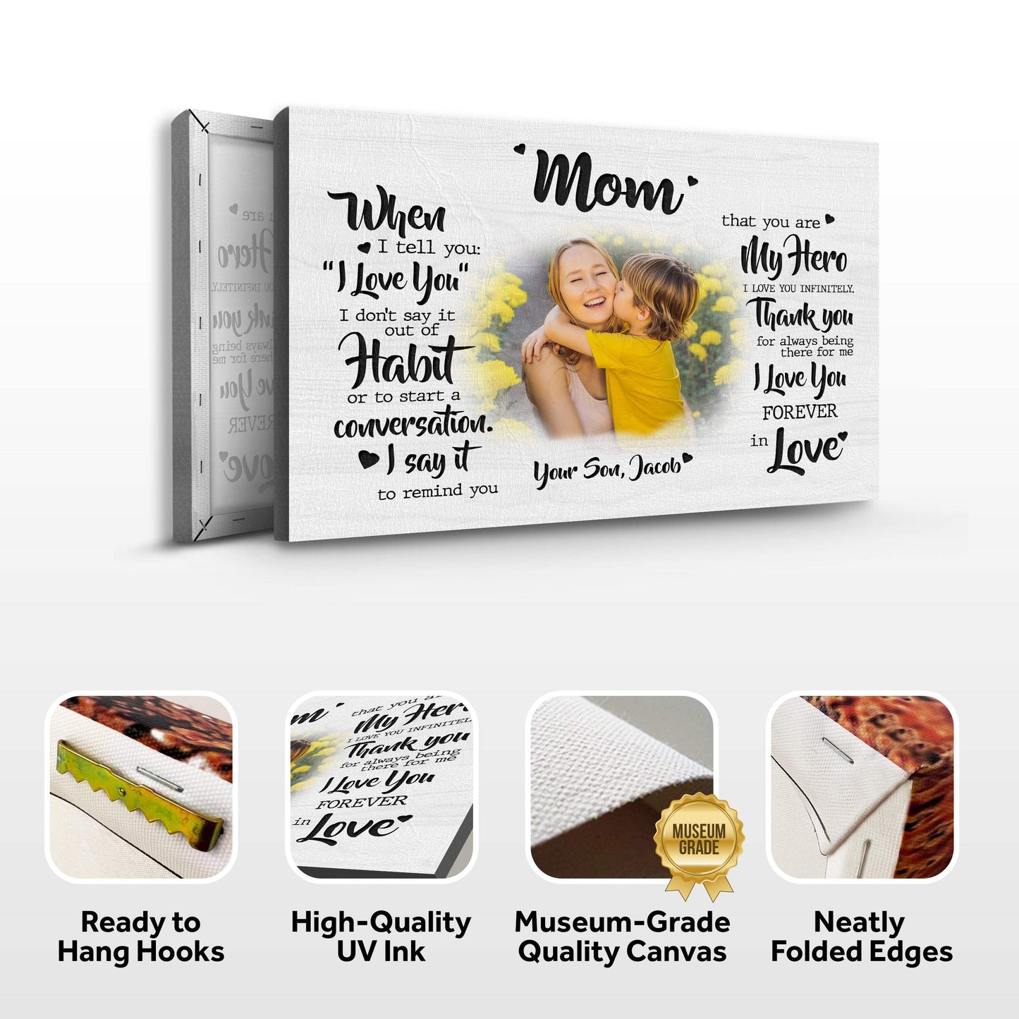 Mother's Day Sign My Hero - Tailored Canvases - Flyclothing LLC