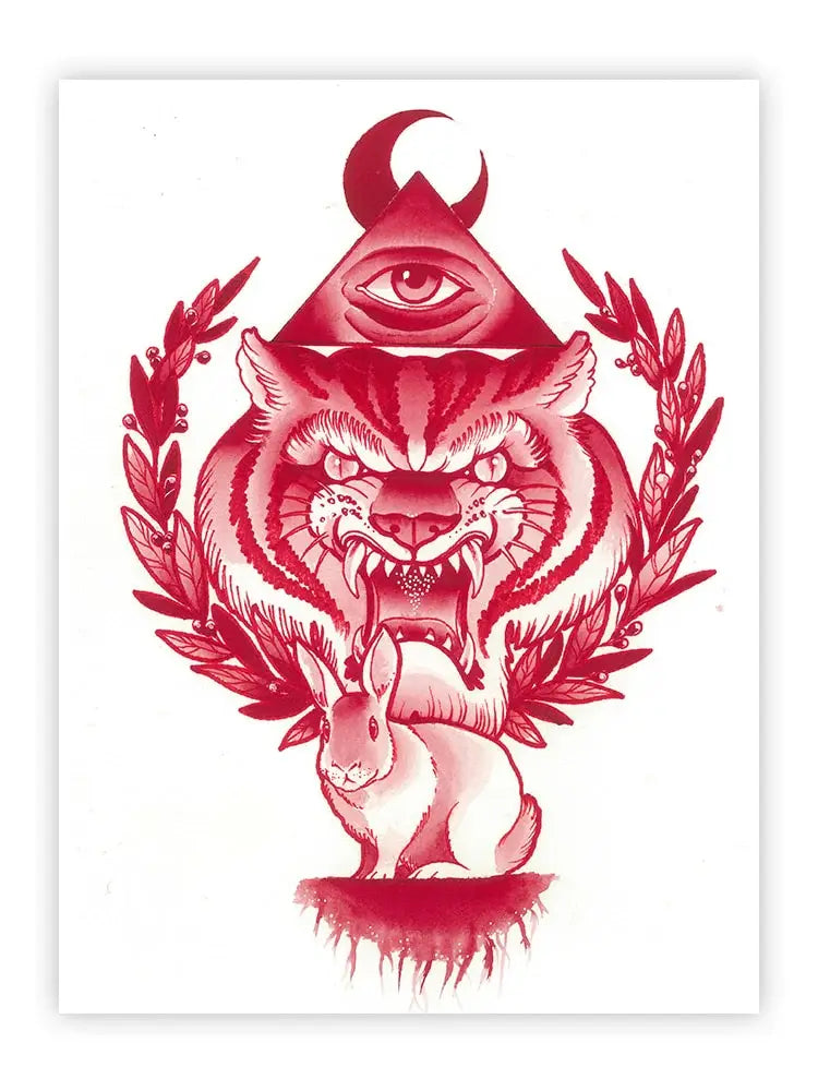 Black Market Art Company Mystic Tiger Print - Black Market Art Company - Flyclothing LLC