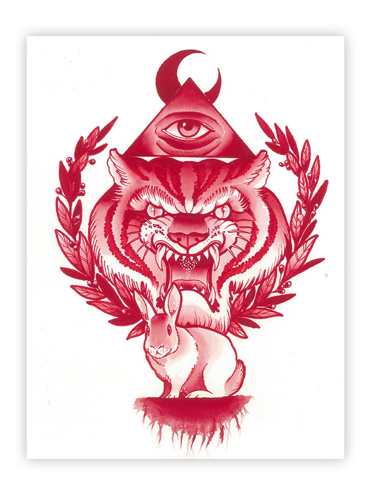 Black Market Art Company Mystic Tiger Print