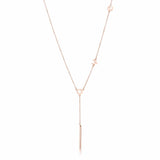 Stainless Steel Rose Goldtone LOVE Necklace - JGI
