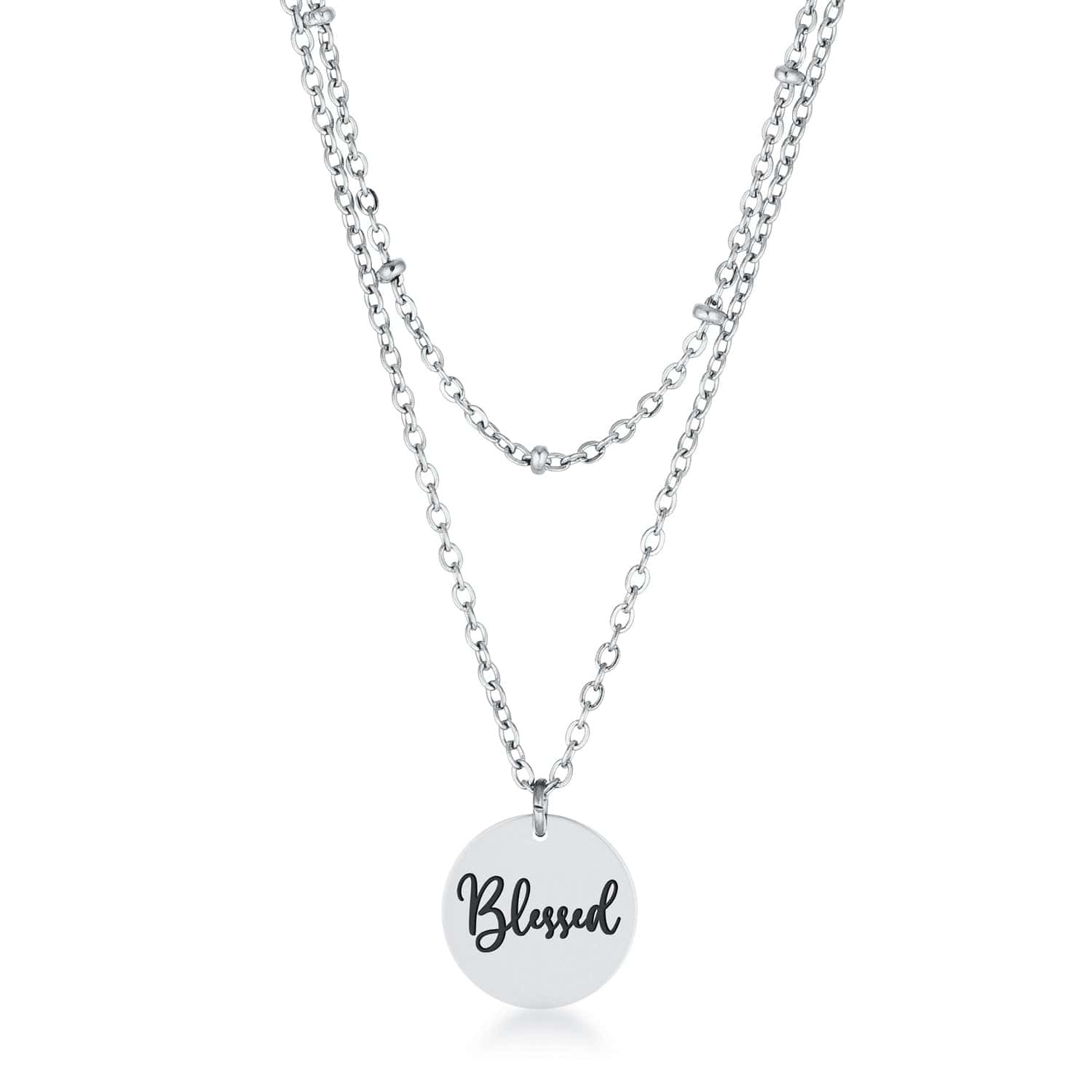 Delicate Stainless Steel Blessed Necklace - JGI