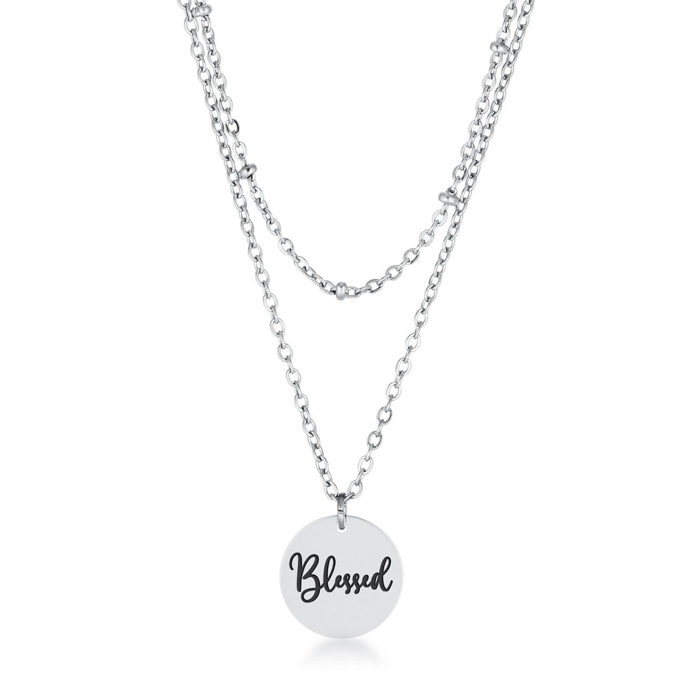 Delicate Stainless Steel Blessed Necklace - JGI