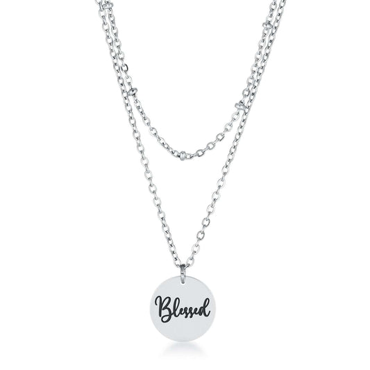 Delicate Stainless Steel Blessed Necklace - JGI