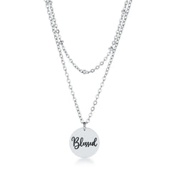 Delicate Stainless Steel Blessed Necklace - JGI