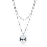 Delicate Stainless Steel loved Necklace - JGI