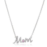 Sparkling Mom Script Necklace - JGI - Flyclothing LLC