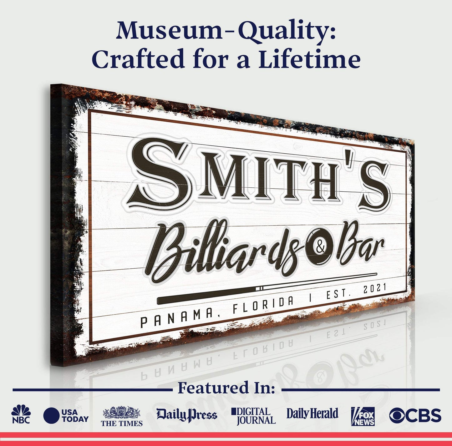 Billiards And Bar Sign - Tailored Canvases - Flyclothing LLC