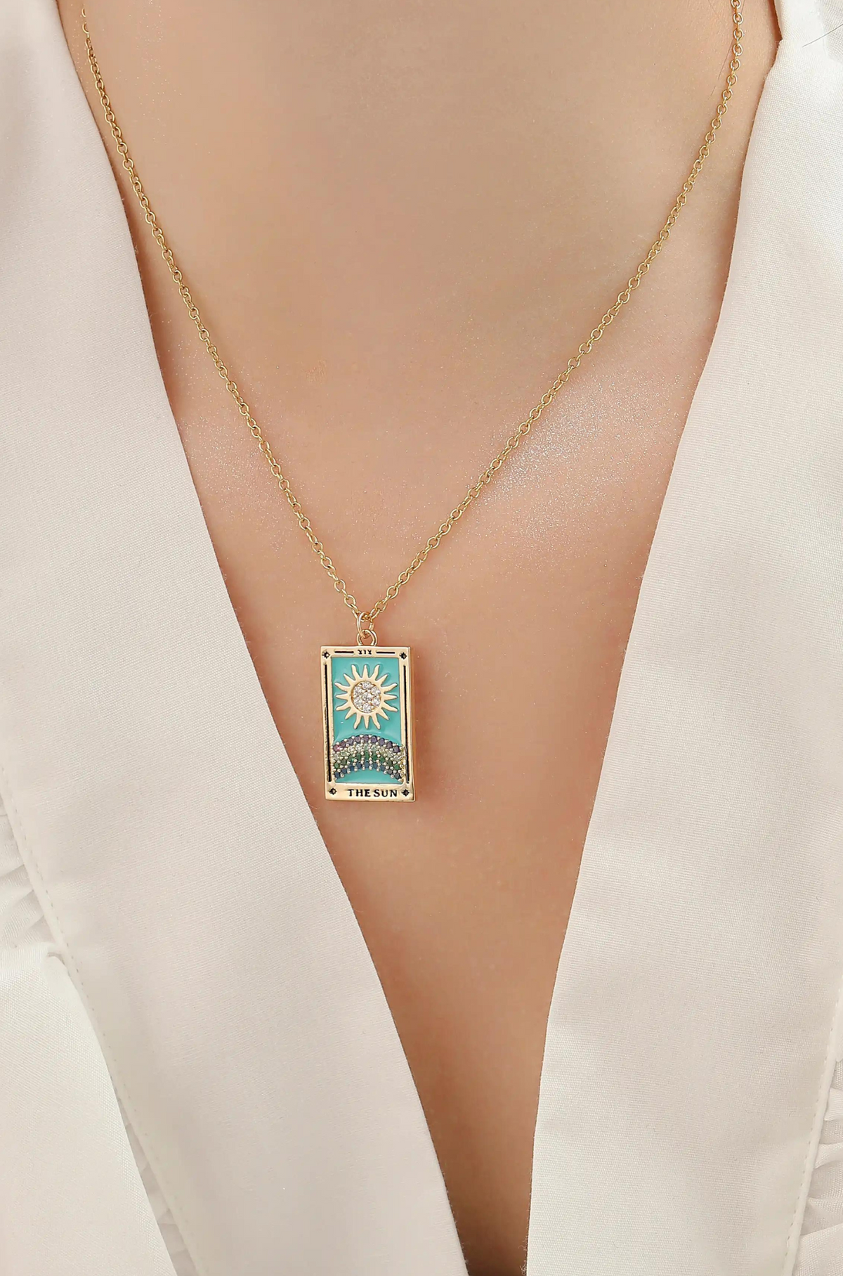 Tarot Card Necklace - Wimsico - Flyclothing LLC