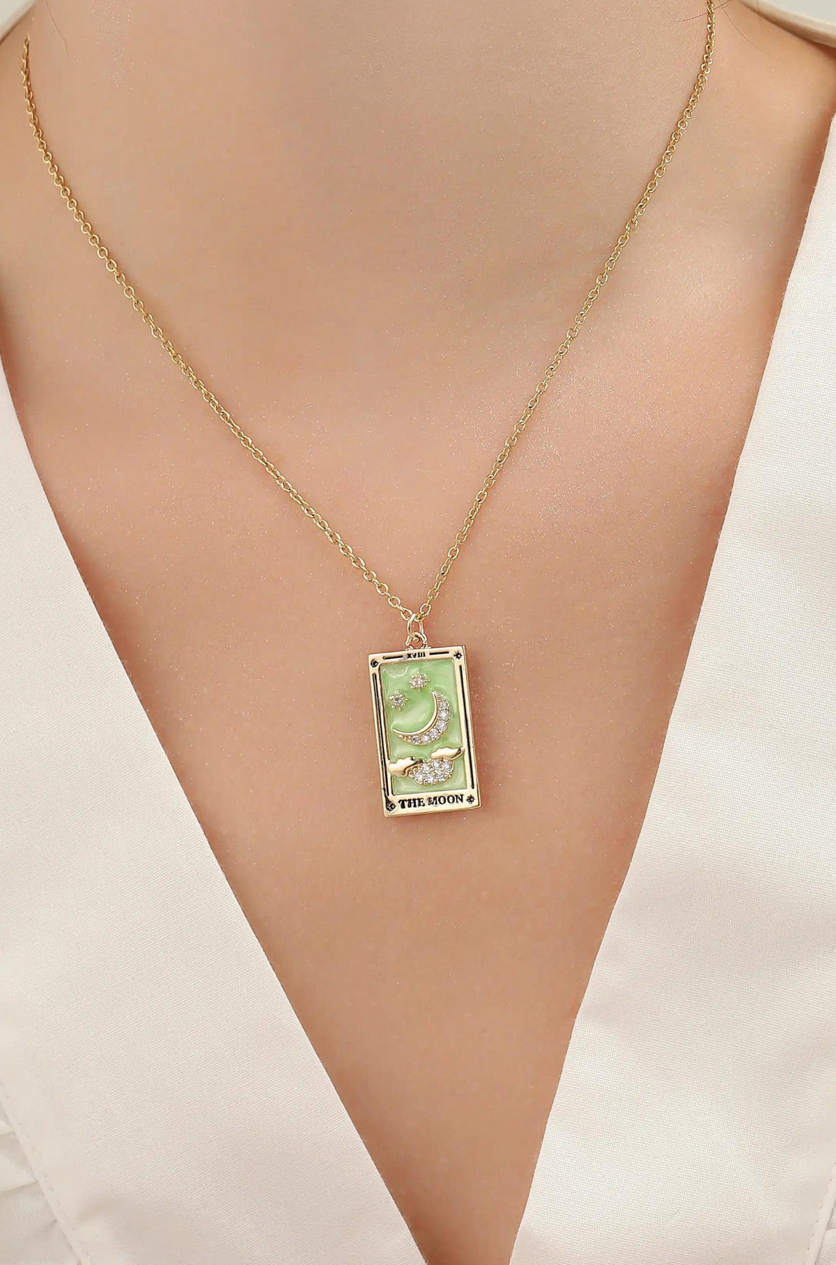 Tarot Card Necklace - Wimsico - Flyclothing LLC