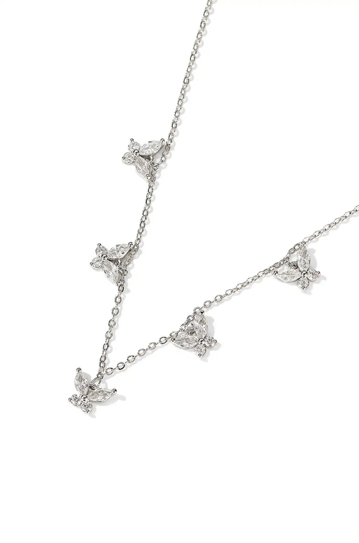 Crystal Butterfly Necklace - Wimsico - Flyclothing LLC