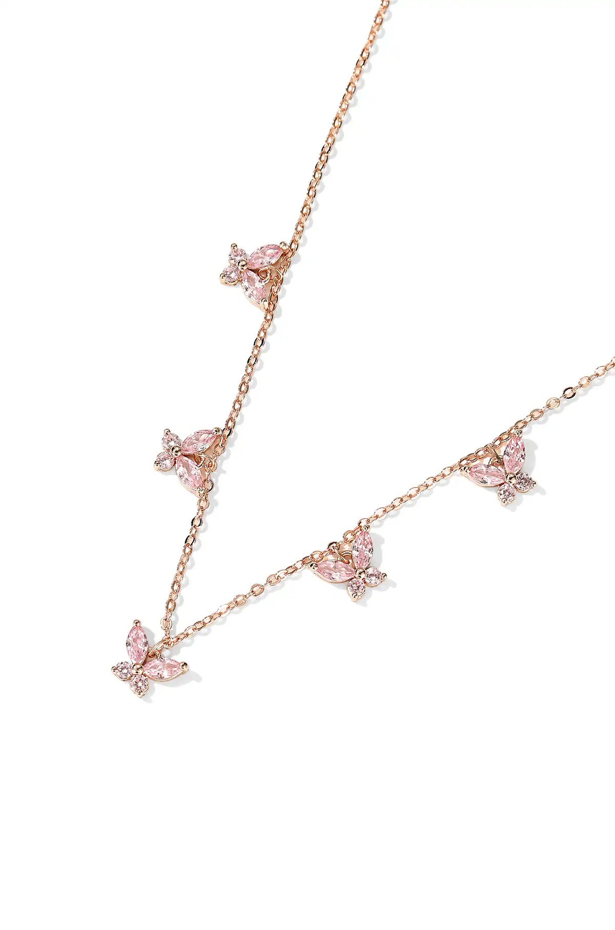 Crystal Butterfly Necklace - Wimsico - Flyclothing LLC