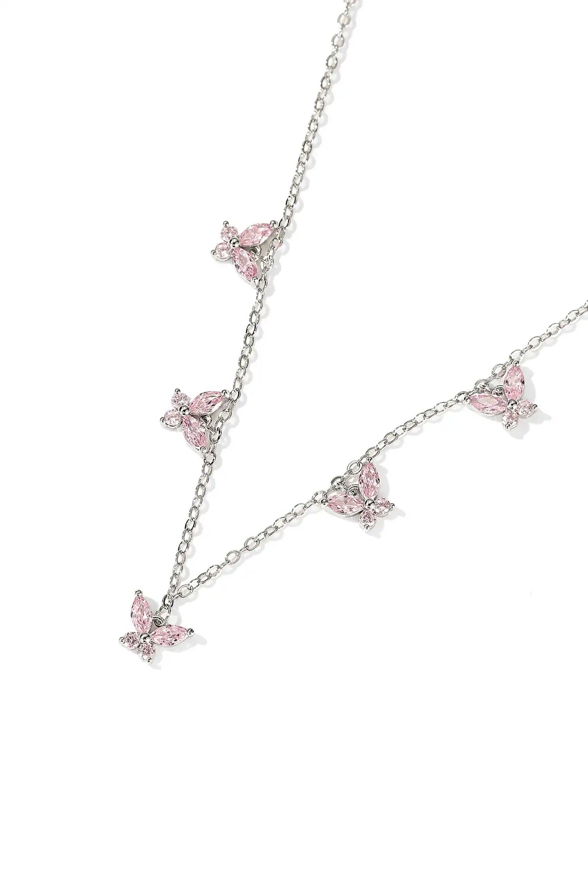 Crystal Butterfly Necklace - Wimsico - Flyclothing LLC