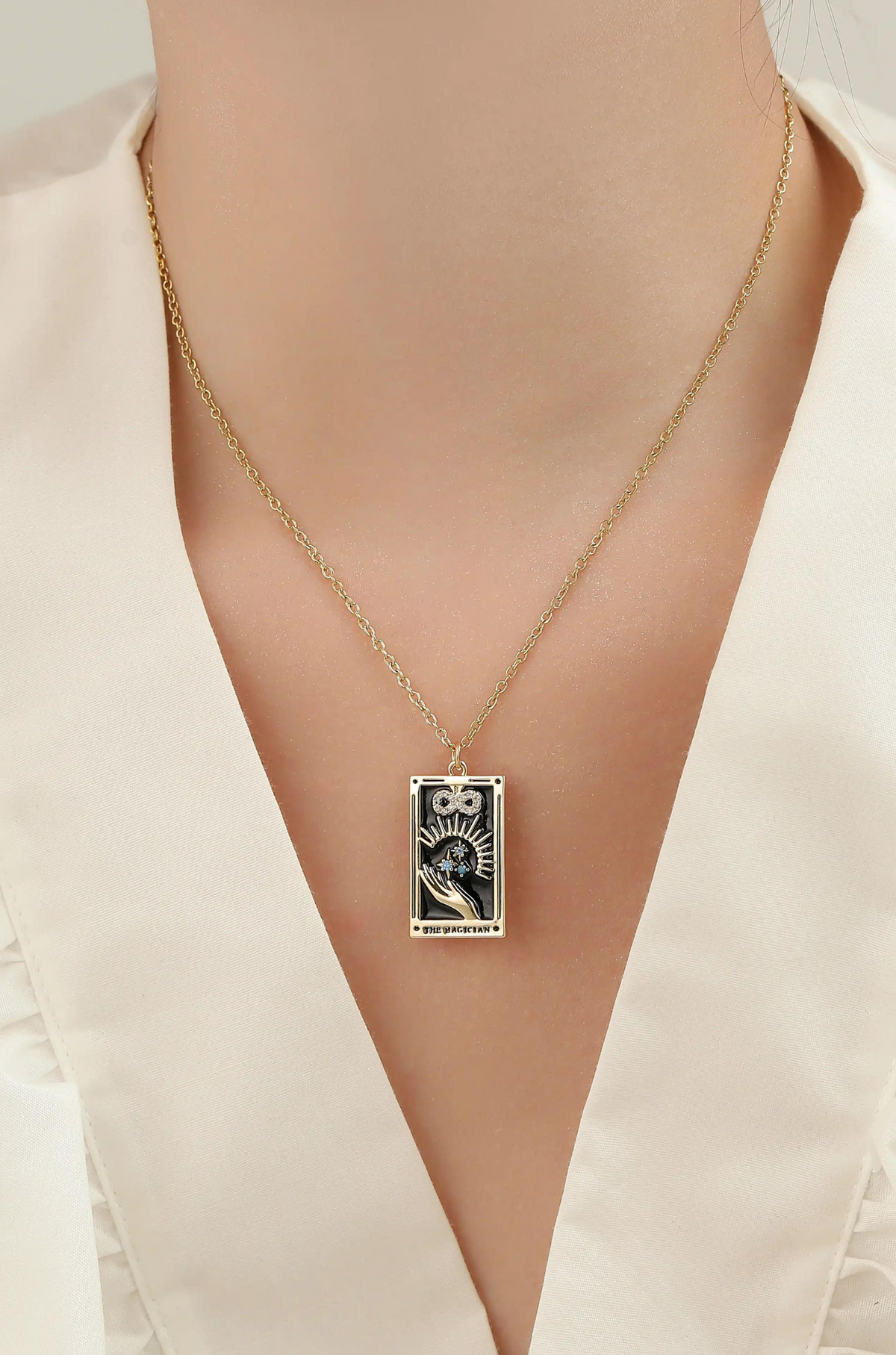 Tarot Card Necklace - Wimsico - Flyclothing LLC