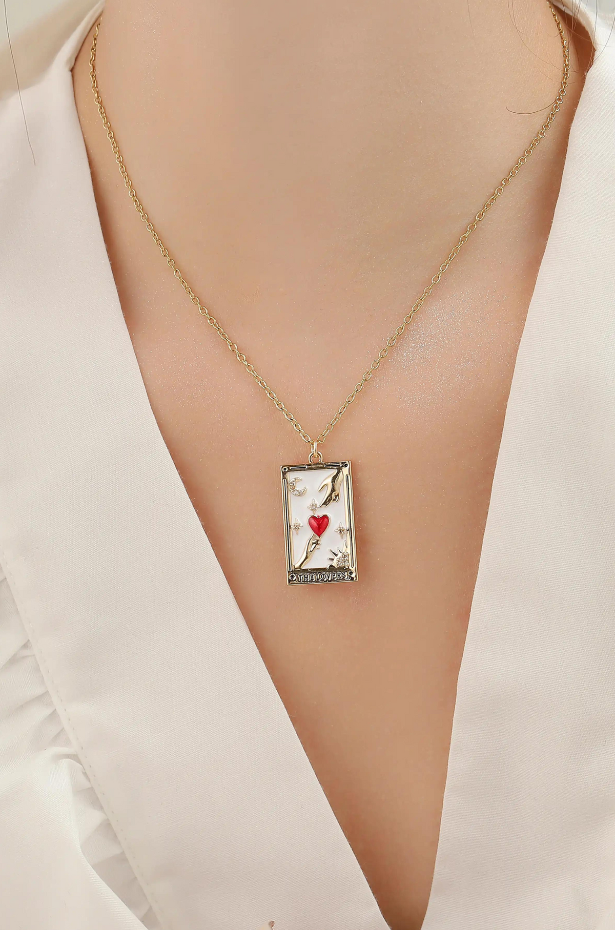Tarot Card Necklace - Wimsico - Flyclothing LLC