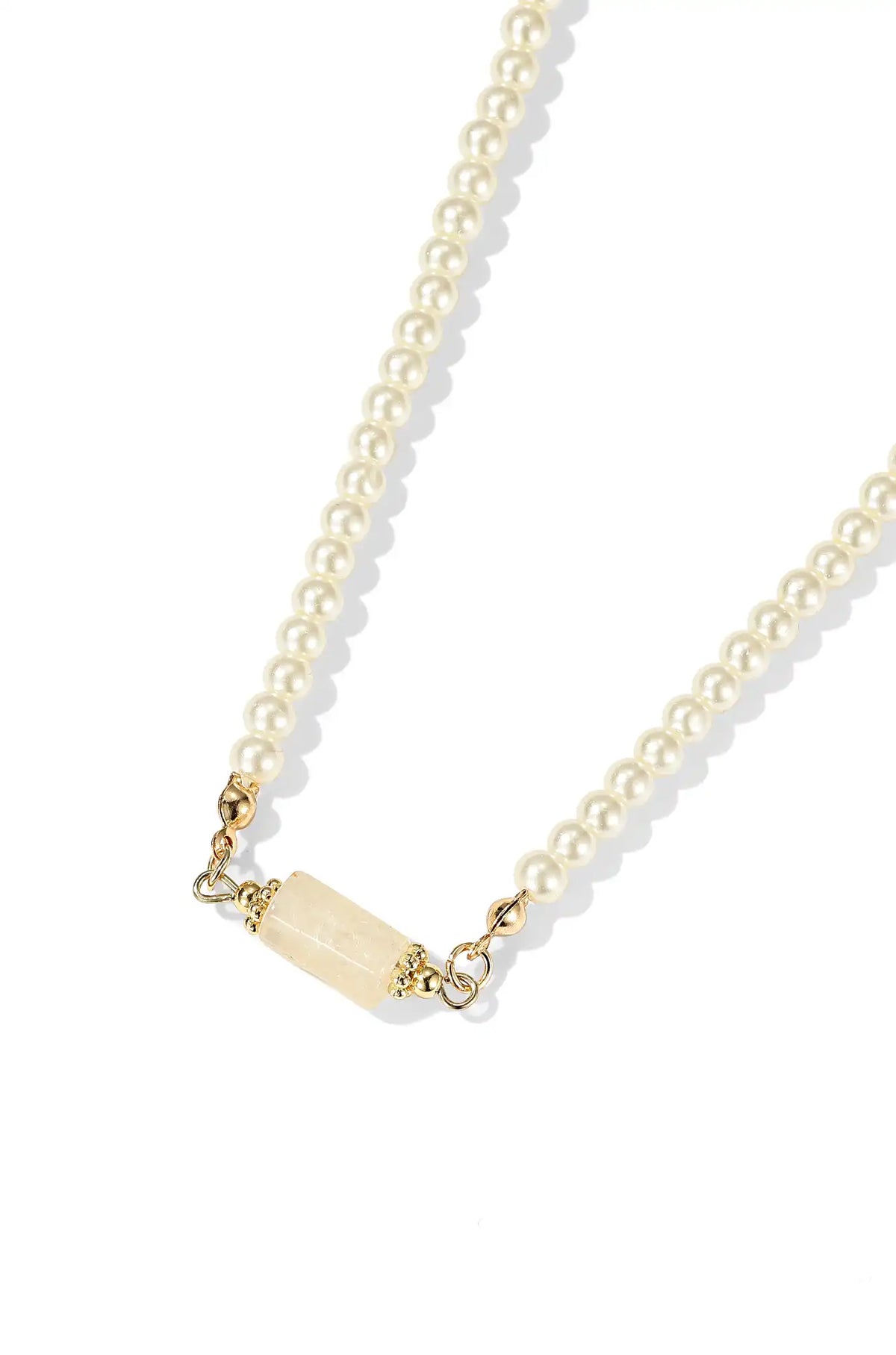 Pearl with Pendant Necklace - Wimsico - Flyclothing LLC
