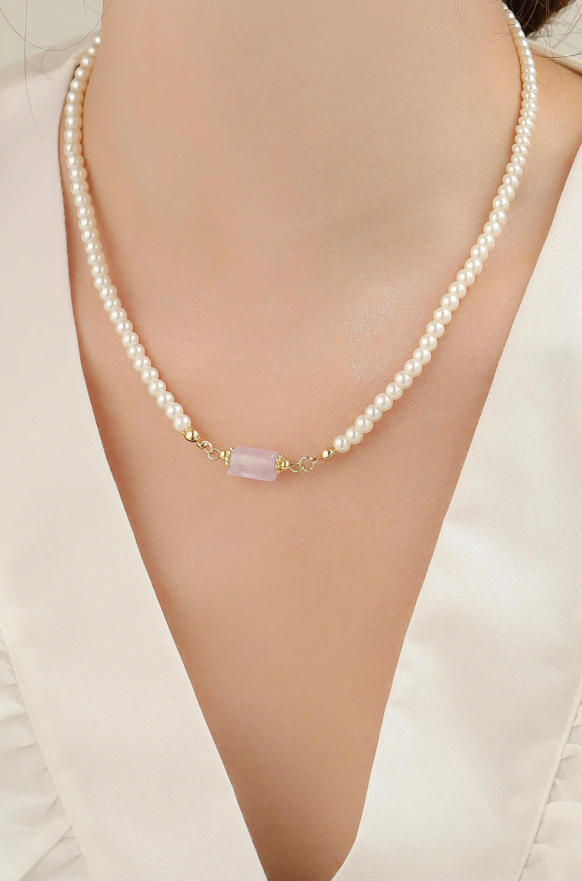 Pearl with Pendant Necklace - Wimsico - Flyclothing LLC