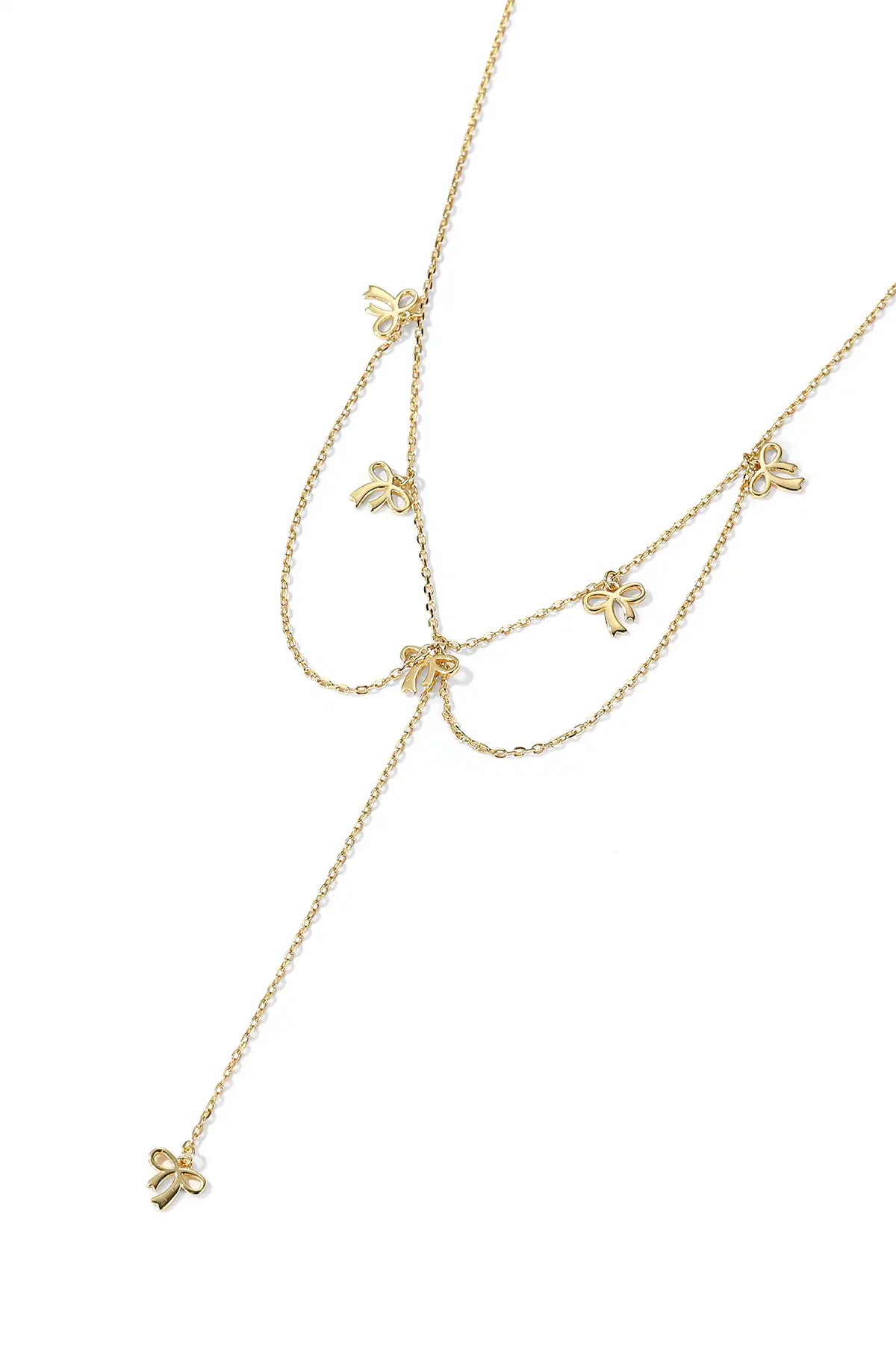 Silver Bow Necklace