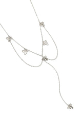 Silver Bow Necklace