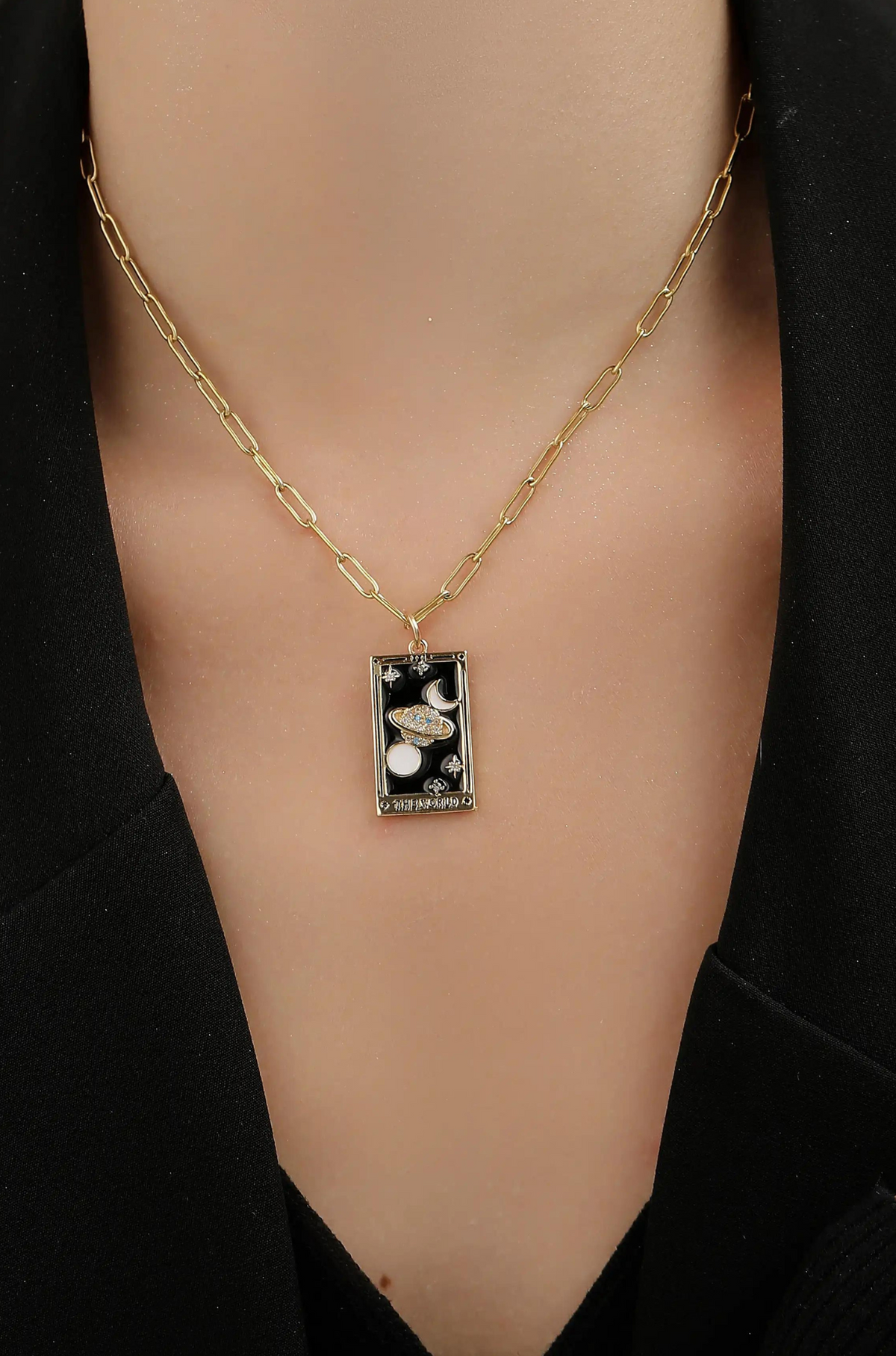 Tarot Card Necklace - Wimsico - Flyclothing LLC