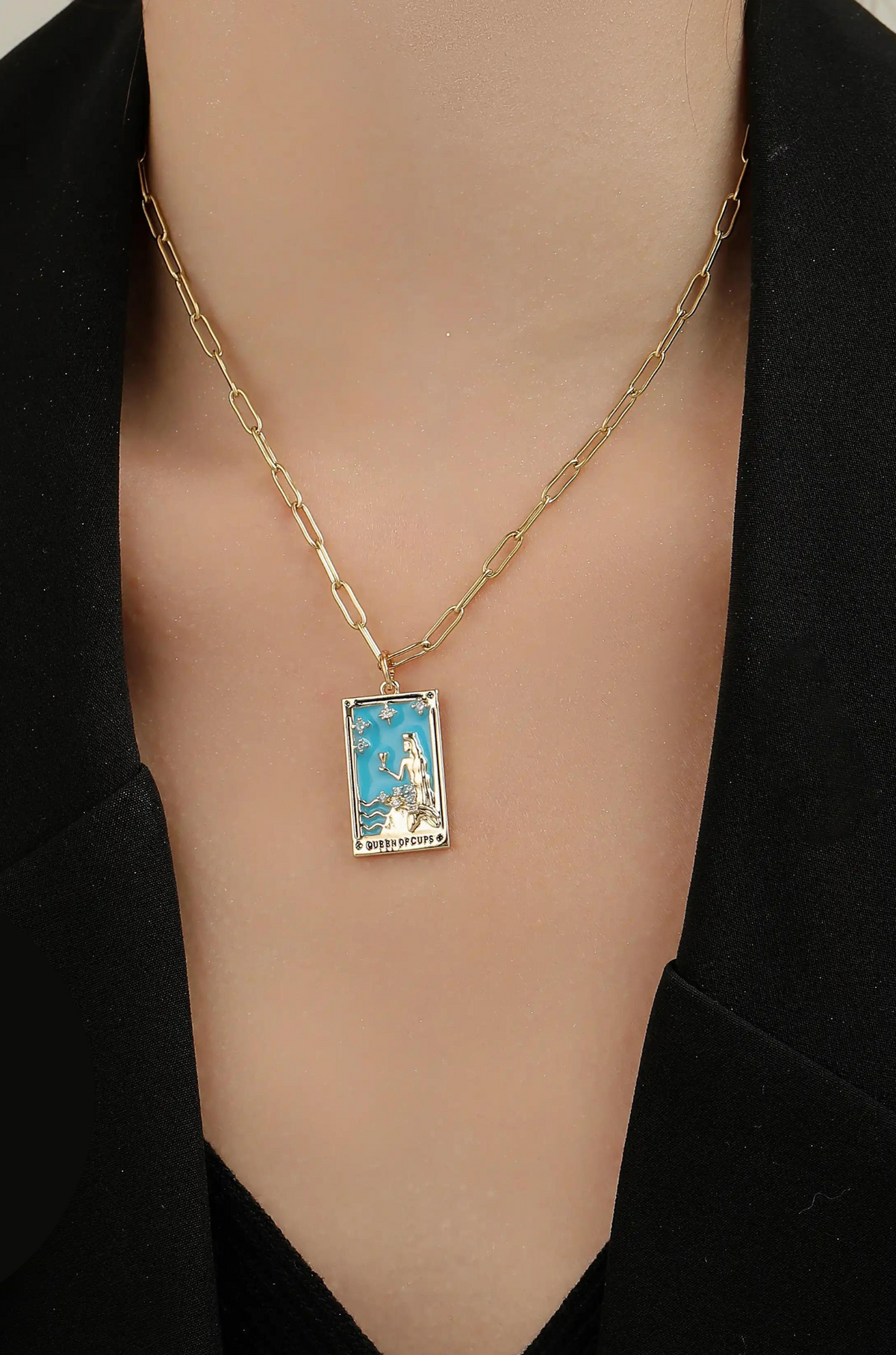 Tarot Card Necklace - Wimsico - Flyclothing LLC