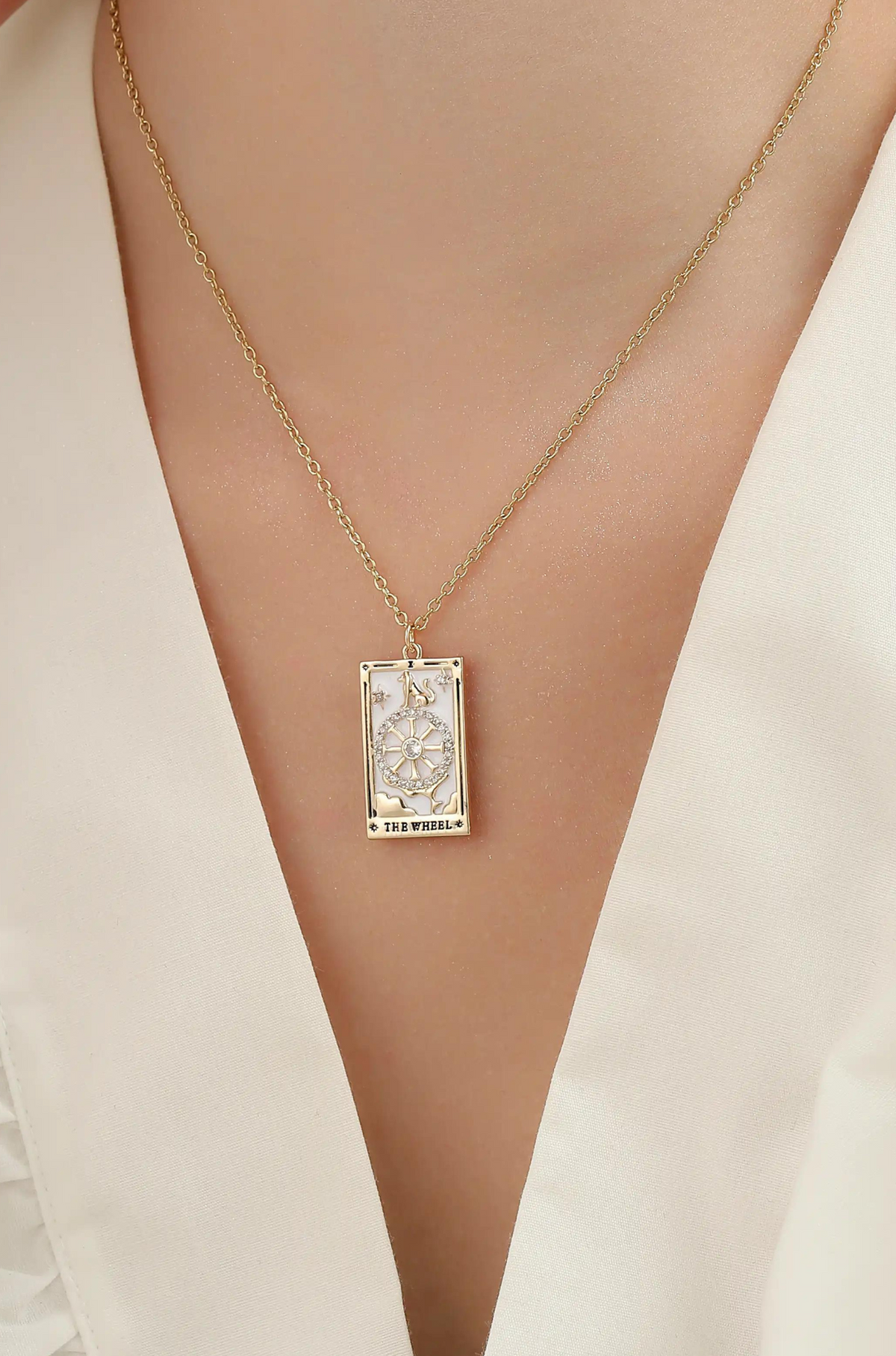 Tarot Card Necklace - Wimsico - Flyclothing LLC