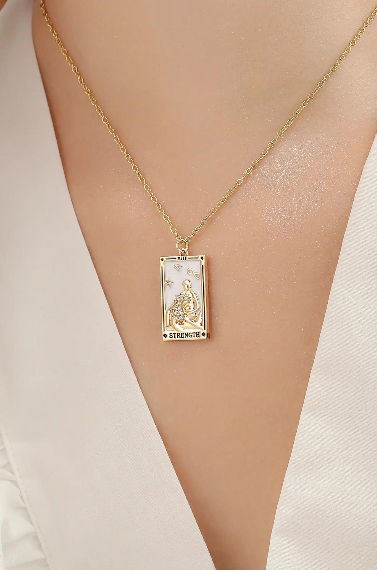 Tarot Card Necklace - Wimsico - Flyclothing LLC
