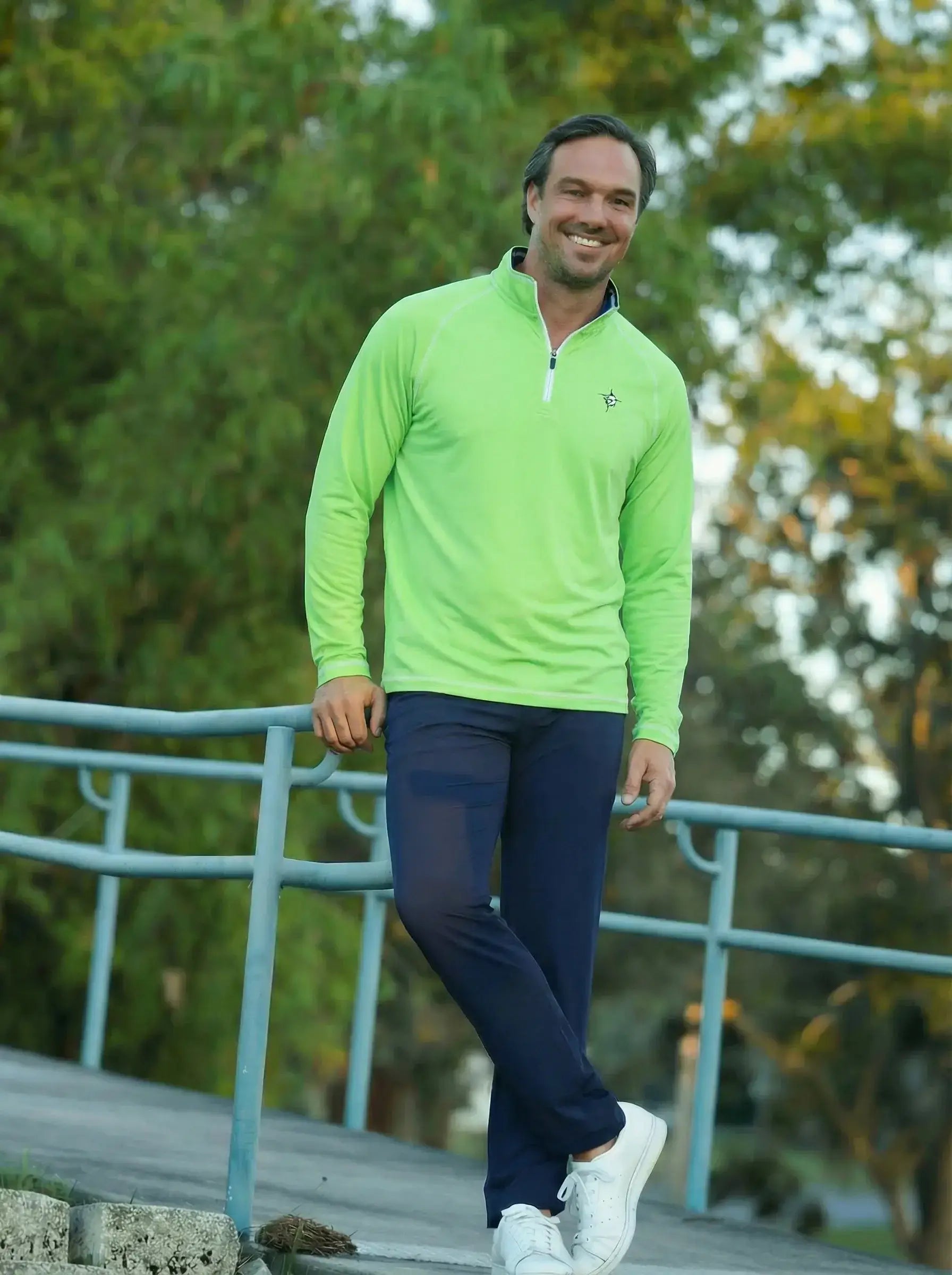 New Harbor Quarter Zip Effortless Comfort - White Water Life - Flyclothing LLC