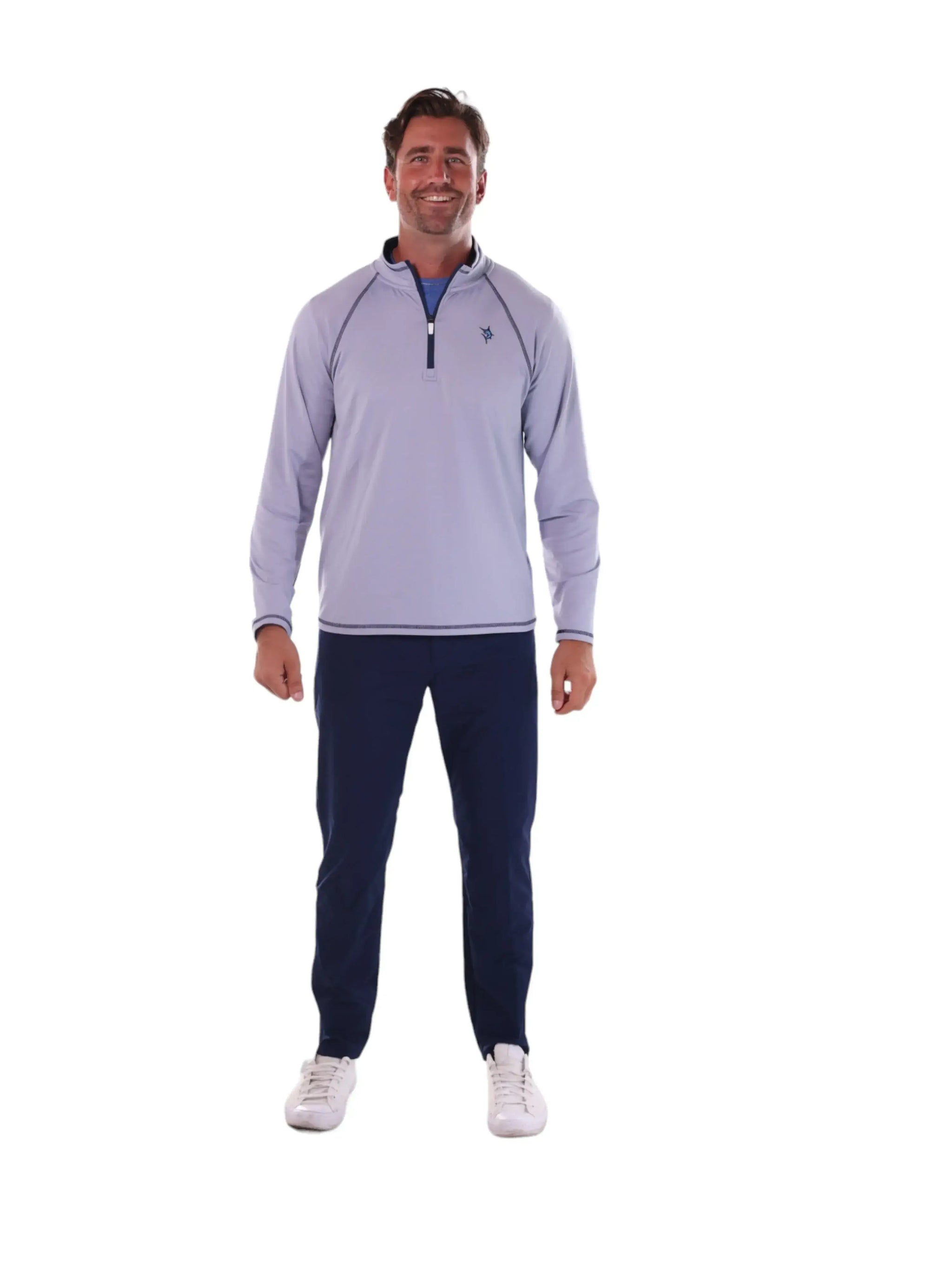 New Harbor Quarter Zip Effortless Comfort - White Water Life - Flyclothing LLC