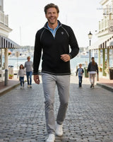 New Harbor Quarter Zip Effortless Comfort - White Water Life - Flyclothing LLC
