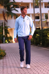 New Harbor Quarter Zip Effortless Comfort - White Water Life - Flyclothing LLC
