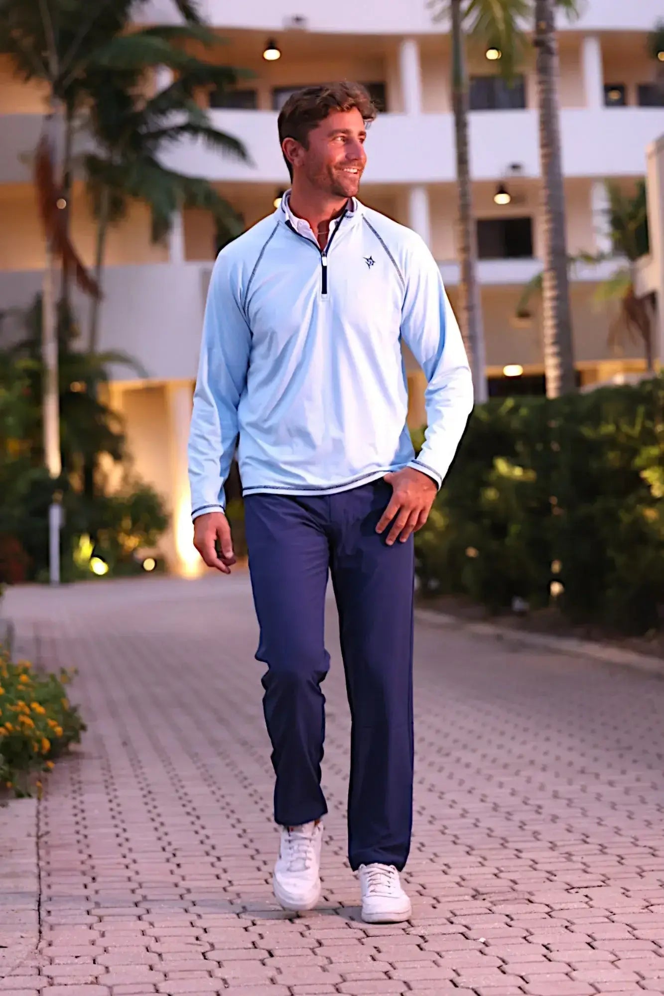 New Harbor Quarter Zip Effortless Comfort - White Water Life - Flyclothing LLC