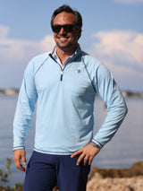 New Harbor Quarter Zip Effortless Comfort - White Water Life - Flyclothing LLC