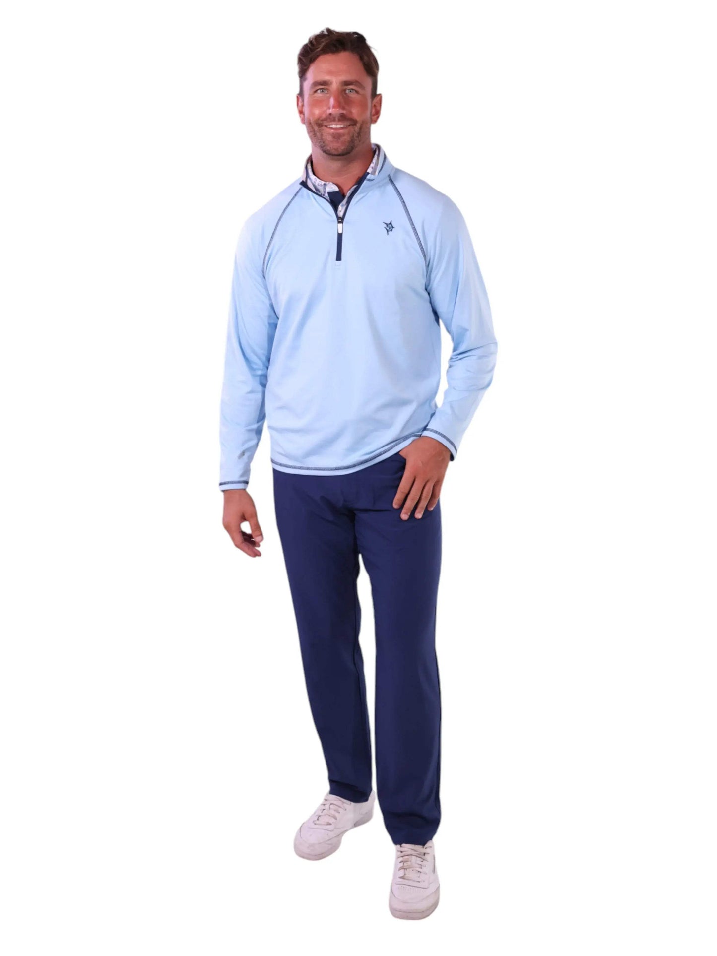 New Harbor Quarter Zip Effortless Comfort - White Water Life - Flyclothing LLC
