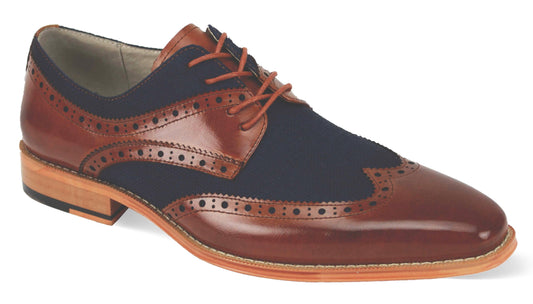 Giovanni Nico Whsky/Navy Mens Shoe - Giovanni