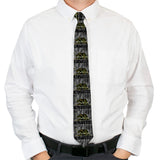 Buckle-Down Necktie - CALIFORNIA/Flag Bear Black/Camo Gray/Camo Olive - Buckle-Down - Flyclothing LLC
