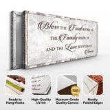 Bless Our Food, Family, And Love Sign - Tailored Canvases - Flyclothing LLC