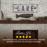 Rustic Lake Arrow Sign - Tailored Canvases - Flyclothing LLC