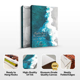 Psalm 93:4 - Mightier Than The Waves Sign - Tailored Canvases - Flyclothing LLC
