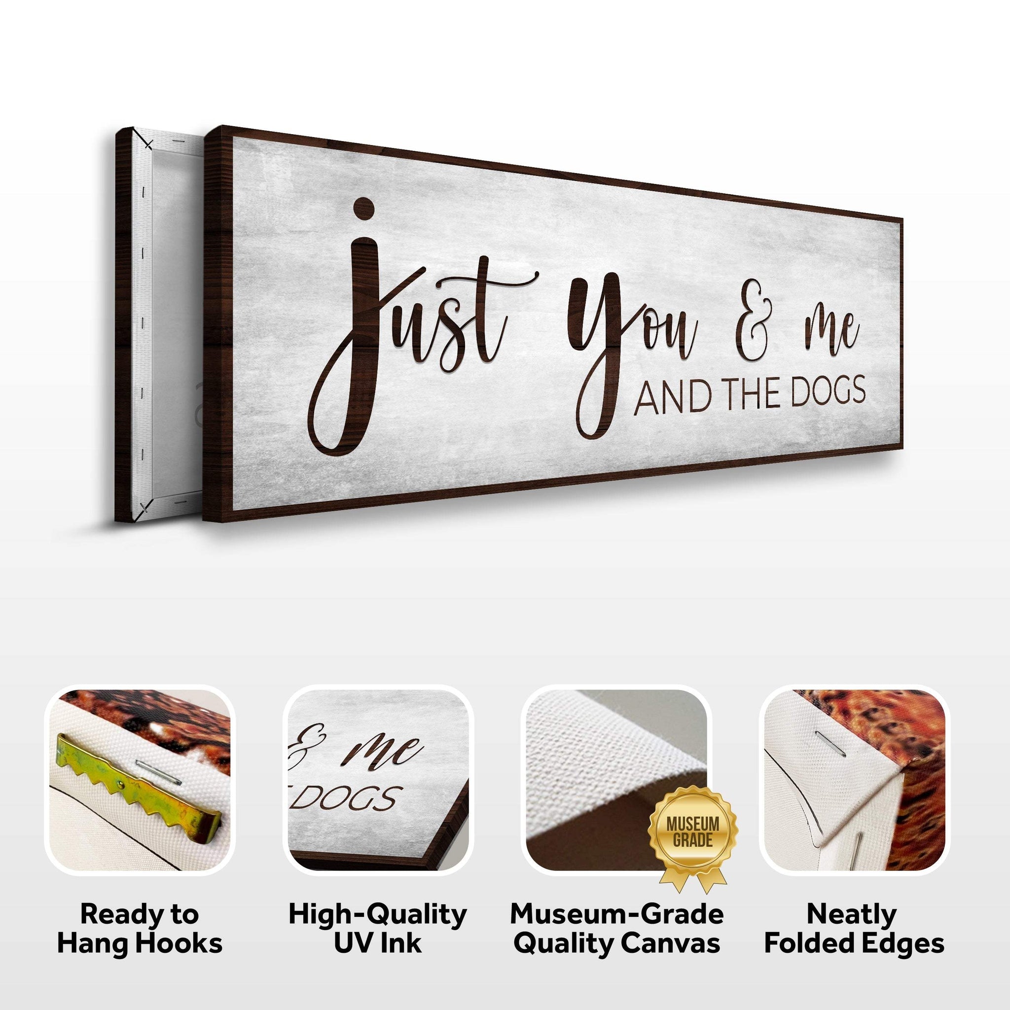 You, Me, And The Dogs Sign III - Tailored Canvases - Flyclothing LLC