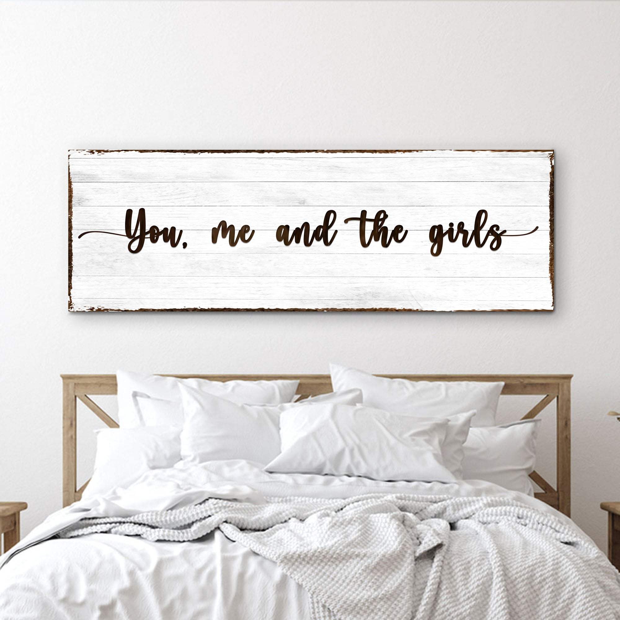 You, Me, And The Girls Sign - Tailored Canvases - Flyclothing LLC