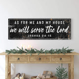 Joshua 24:15 - We Will Serve The Lord Sign VI - Tailored Canvases - Flyclothing LLC