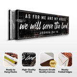 Joshua 24:15 - We Will Serve The Lord Sign VI - Tailored Canvases - Flyclothing LLC