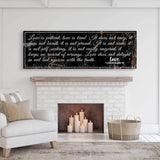 1 Corinthians 13 - Love Is Patient Rustic Sign - Tailored Canvases - Flyclothing LLC