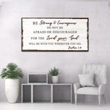 Joshua 1:9 - Do Not Be Afraid Sign - Tailored Canvases - Flyclothing LLC